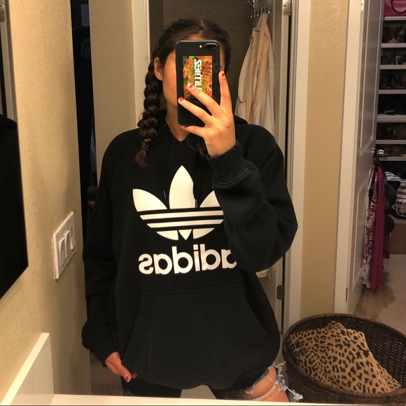 adidas Tops - Black adidas hoodie